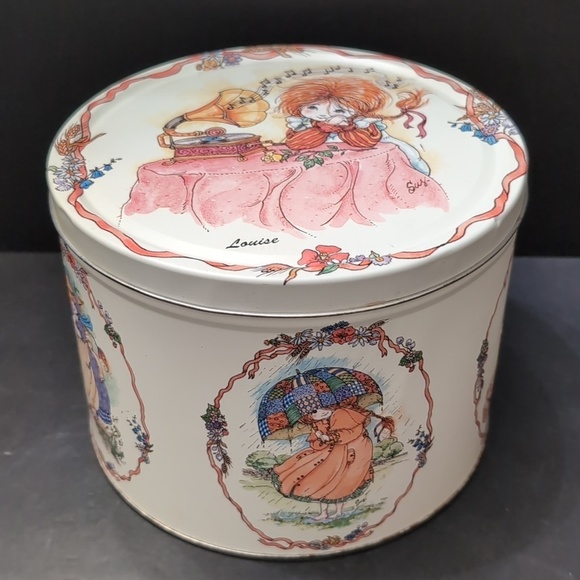 Louise by Susy Other - VGT,1980s Danish Butter Cookie Tin, Louise By Susy.